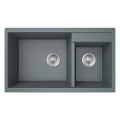 Lavello da cucina a doppia vasca grigio argento HGY006 