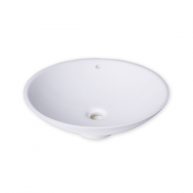 lavabo in superficie solida acrilica bianca