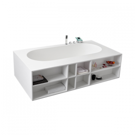 vasca da bagno in resina di pietra