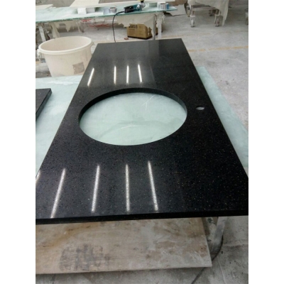 piani di lavoro in quarzo nero