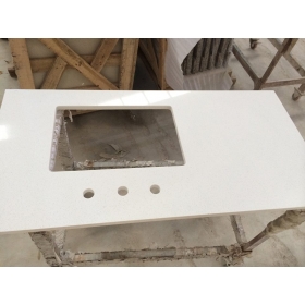 piani di lavoro per cucina in quarzo bianco