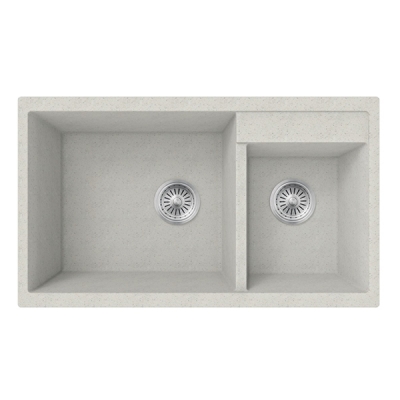 lavello da cucina sottotop bianco