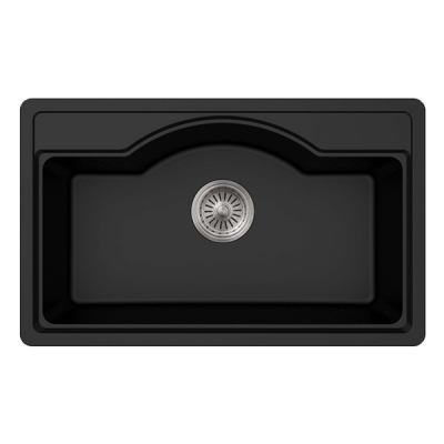 lavello da cucina sottotop nero