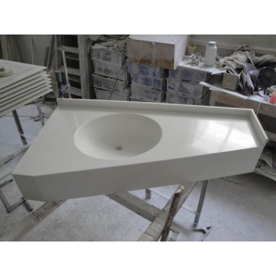 piani di lavoro per il bagno in superficie solida