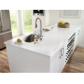 GMA02 Piano di lavoro in superficie solida in acrilico bianco puro al 100% per cucina 